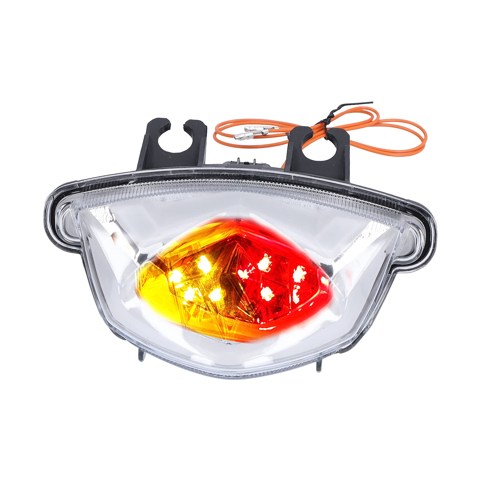 Zespół tylnych świateł motocyklowych LED pasuje do GSXS 1000 2015 2016 2017 2018 2019 2020 - Zintegrowana pozycja tylna DRL Kierunkowskaz światła hamulca (przezroczysty)