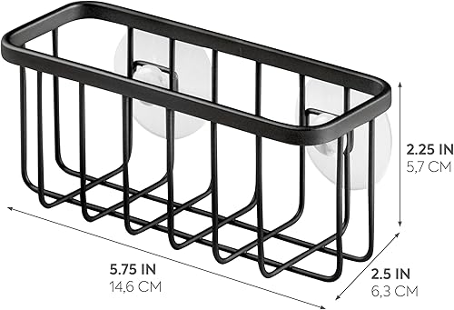 Vista 21 de InterDesign Gia ventosa para cocina, Metal, Blanco Perlado, normal