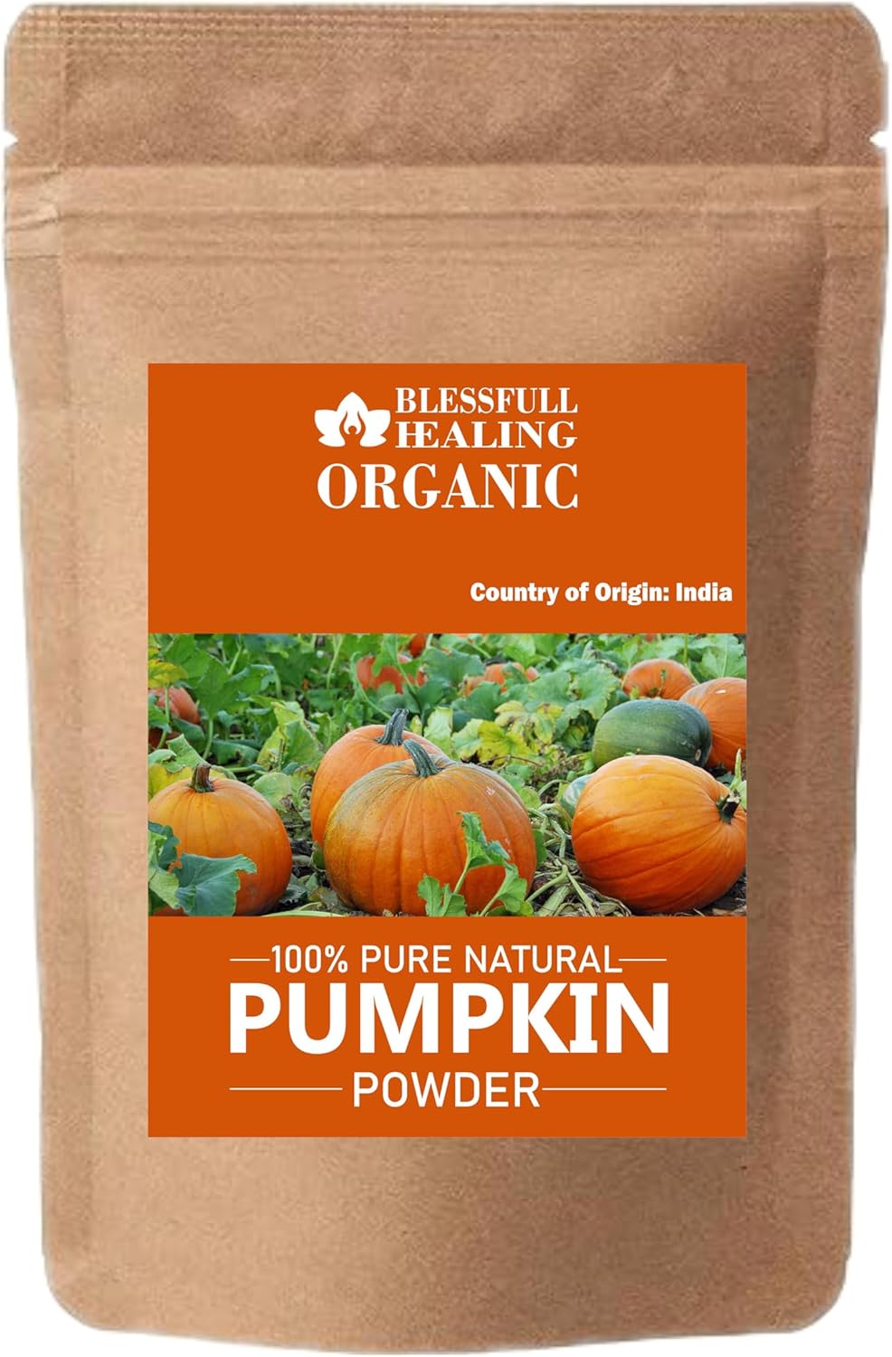 Blessfull Healing Organic Pumpkin Powder 100% Pure Natural 300 Gram / 10.58 oz