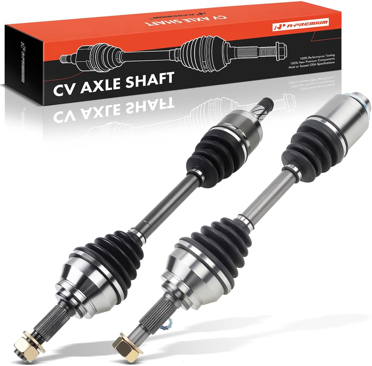 A-Premium Pair (2) Front CV Axle Shaft Assembly Compatible with Nissan Murano 2006-2007 3.5L, AWD, Driver and Passenger Side