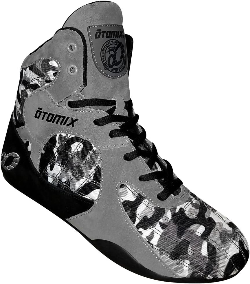 Otomix Men's Stingray Escape Bodybuilding Weightlifting MMA & Wrestling Shoes Grey Camo Size 9.5