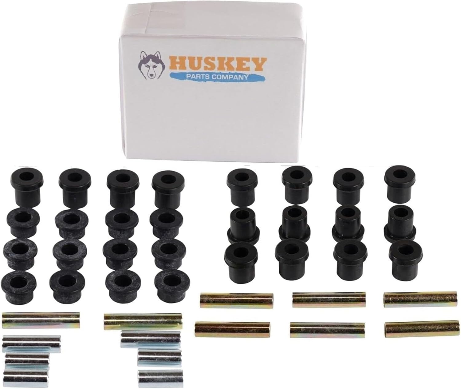 Huskey Parts Company Golf Cart Bushing Kit for Front Rear Springs & A Arms Club Car DS Carryall 1981+