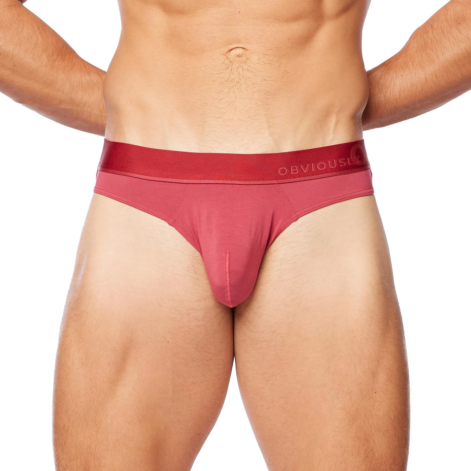 OBVIOUSLY PrimeMan Underwear - Hipster Brief, Brick, Medium