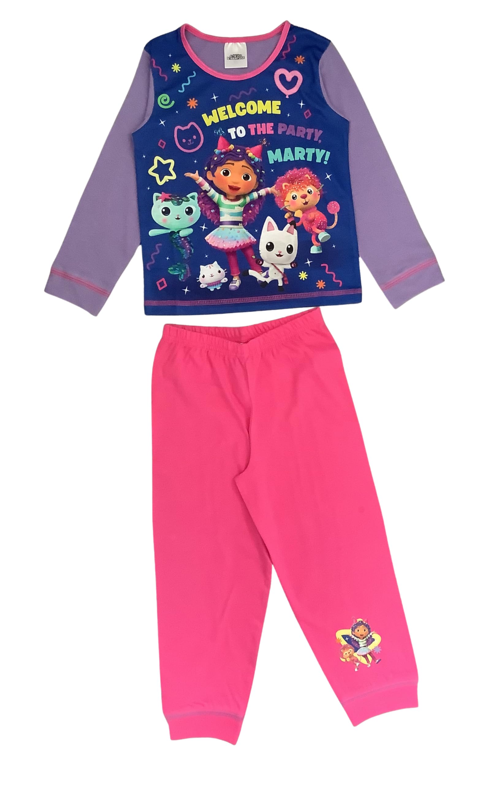Gabby's Dollhouse, Girls 2 Piece Pyjamas Set Welcome to the Party, Marty!, Lilac, Age 18-24 Months