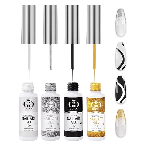 GOICC Gel Nail Art Polish Set 4 Colors