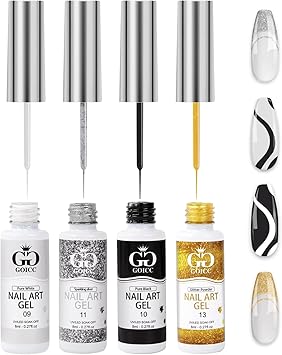 Kit de 4 esmaltes semipermanentes Goicc para Nail Art por sólo 5,99€ usando el #código: STMIFKDJ