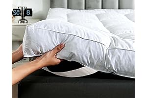 WhatsBedding 5 Inch Goose Down Mattress Topper King