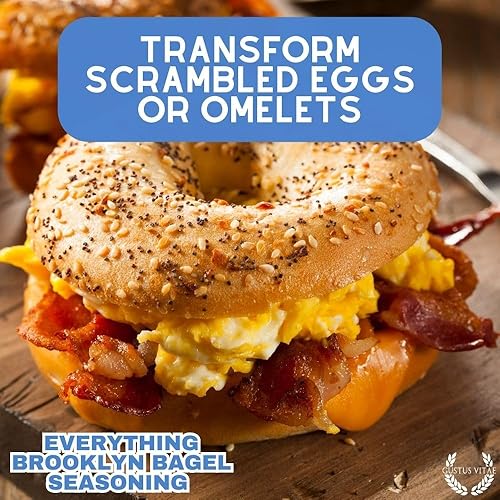 Miniatura 6 de Everything Bagel Seasoning | Mezcla de especias gourmet | Condimento artesanal | Sin OMG, fabricado en Estados Unidos | 1.9 oz | Todo natural | Lote