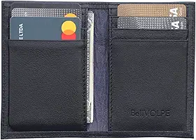 Carteira Masculina Porta Cartões Duo Couro Legítimo (Preto)