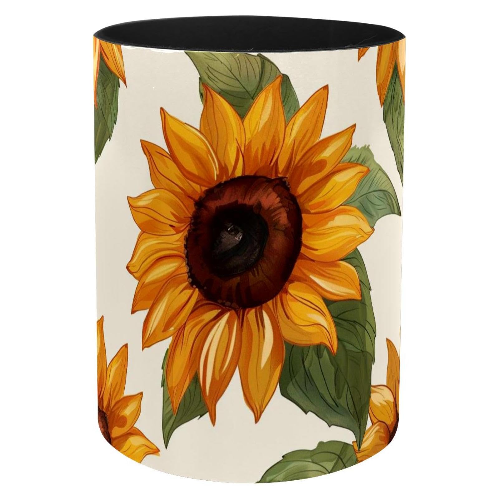 Organisateur de bureau en métal fini le désordre avec ce pot tournesol