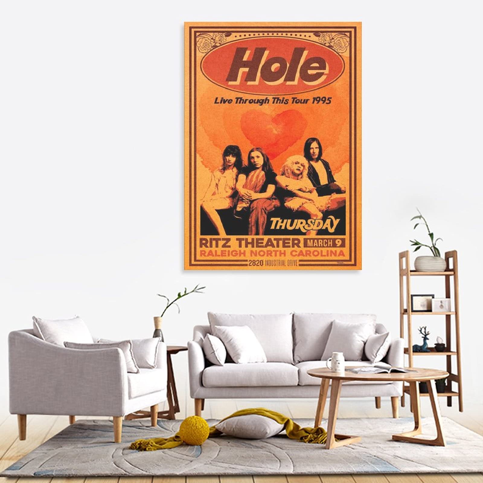 Amazon.com: MNXUGT Live Through This Tour 1995 Rock Band Hole