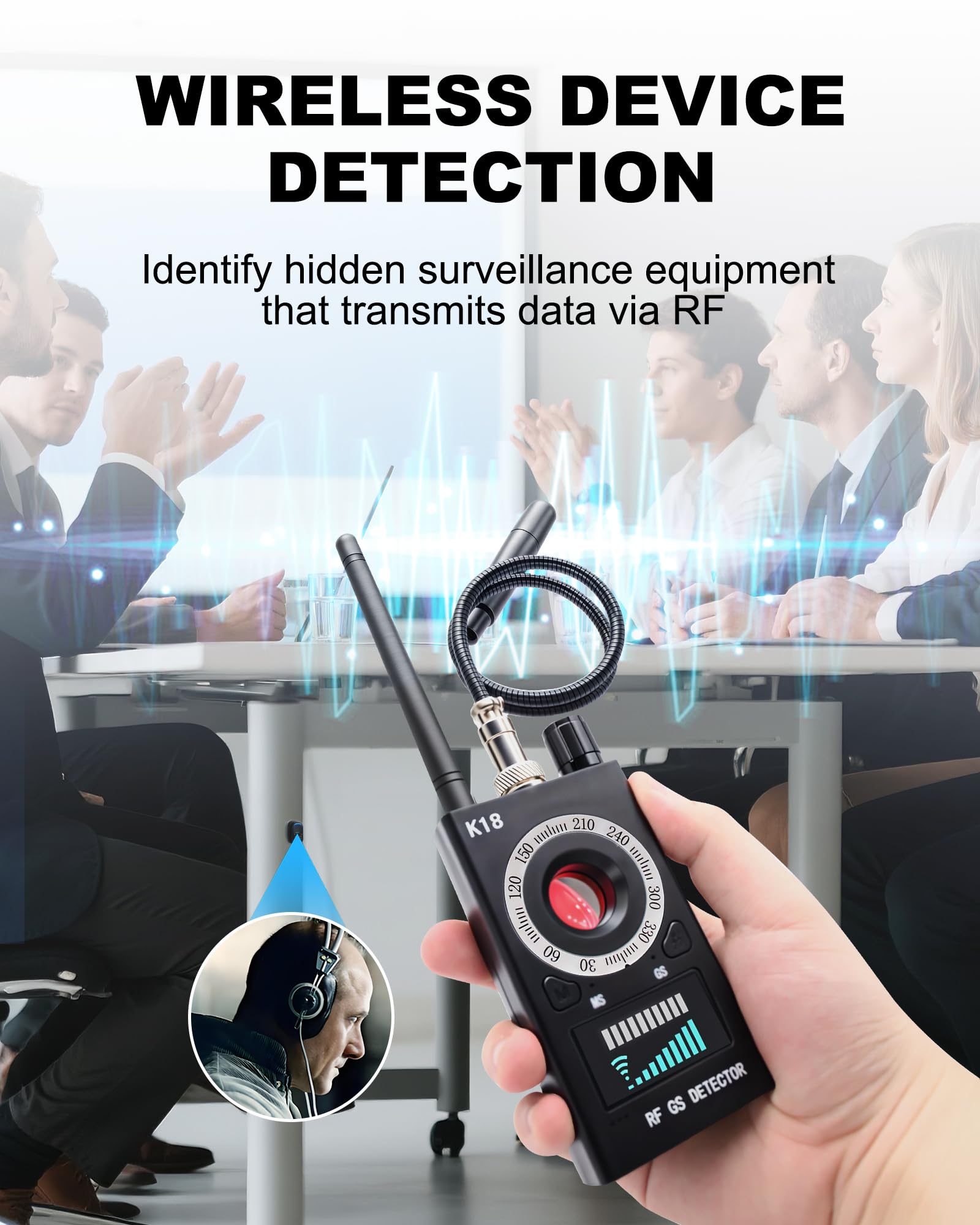 Detector de Insectos, Detector de cámara, K68, Bloqueador GPS, buscador de chinches, cámara Oculta, RF inalámbrico gsm rastreador, buscador, escuchas, cámaras inalámbricas
