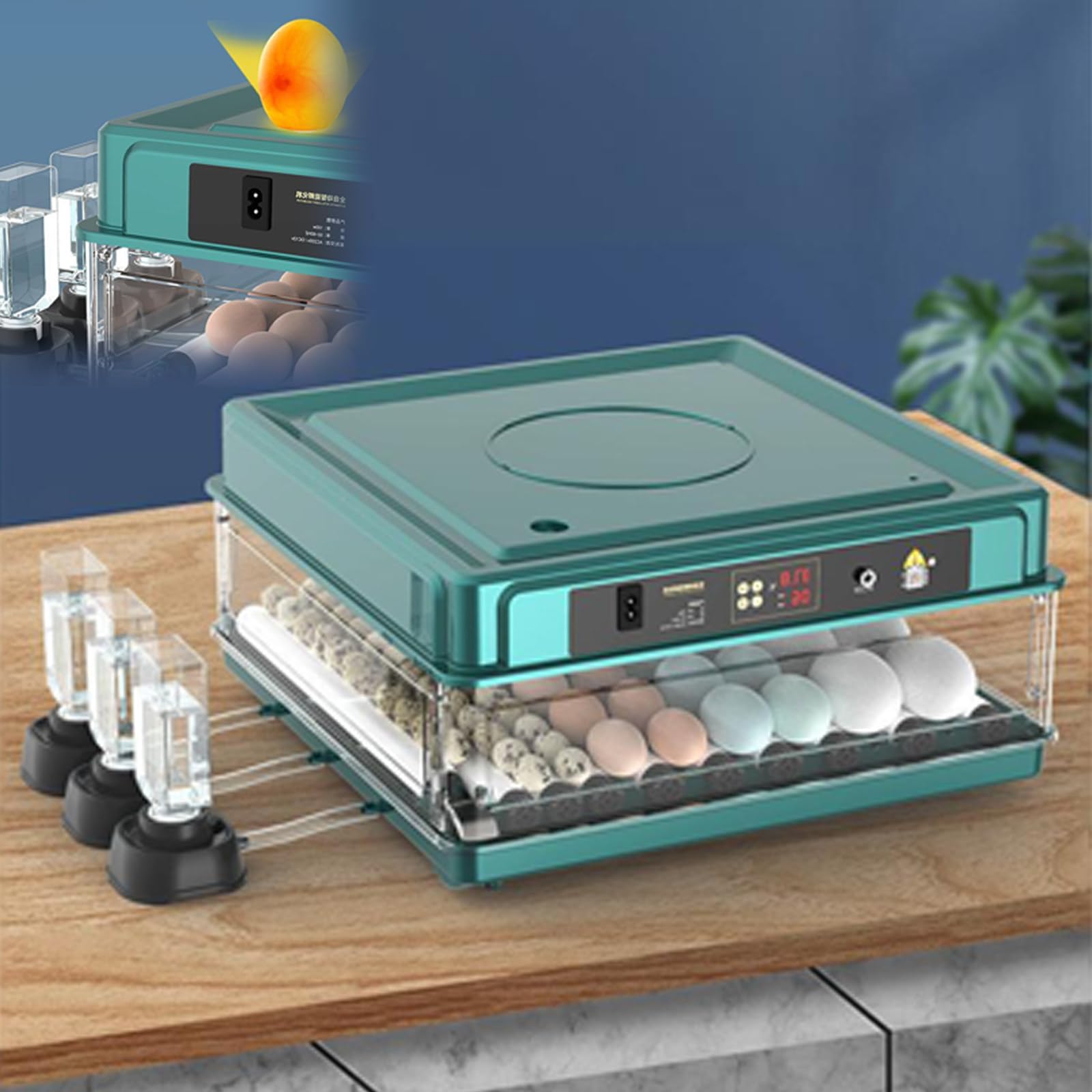 SPECIALBIEGEBUY 36 Eggs Incubator with Automatic Egg Turning, Auto Humidification System Installed, Suitable For Hatching Chicken And Quail Fertile Eggs