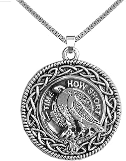 Akins Clan Crest Celtic Interlace Disk Pendant - CLP06