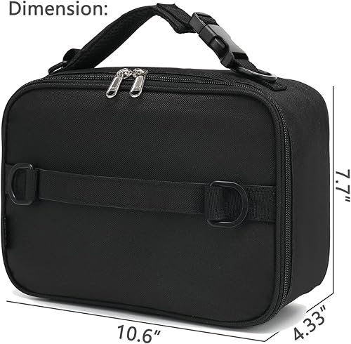 Miniatura 3 de FlowFly - Lonchera para niños, lonchera escolar aislante duradera con correa para el hombro y soporte para botellas, bolsa térmica pequeña y