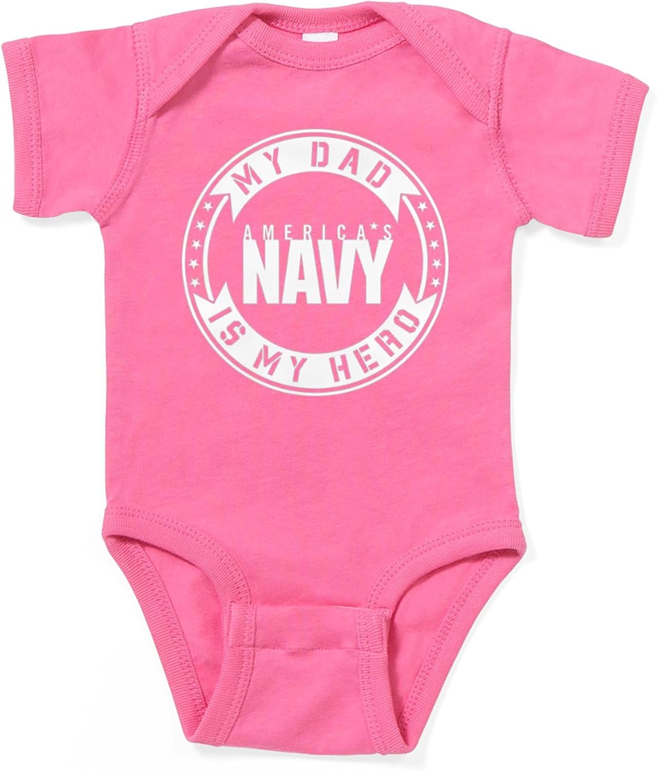 CafePress U.S. Navy My Dad is My Hero Body Suit Cute Infant Bodysuit Baby Romper