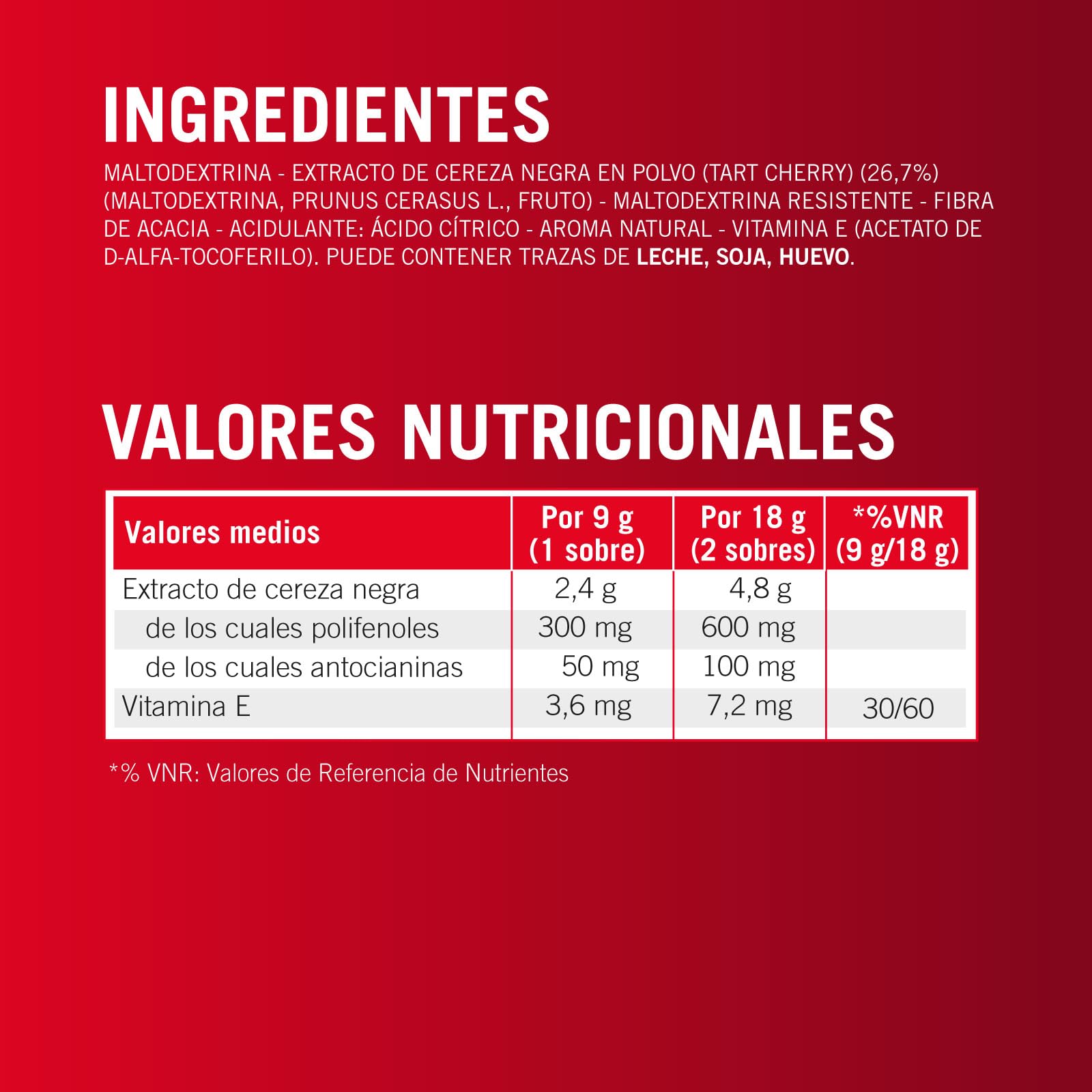 Enervit Magic Cherry, Suplemento con Extracto de Cereza, Antioxidante, Para la Recuperación Muscular y Esfuerzos Intensos, 300mg de Polifenoles, 50mg de Antocianinas, Sin Azúcar, Vegano, 10 Sobres