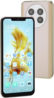 Celular, 4 GB RAM 32 GB ROM Smartphone Desbloqueado Com Bateria de Lítio de 5500 MAh para Jogos (Ouro)
