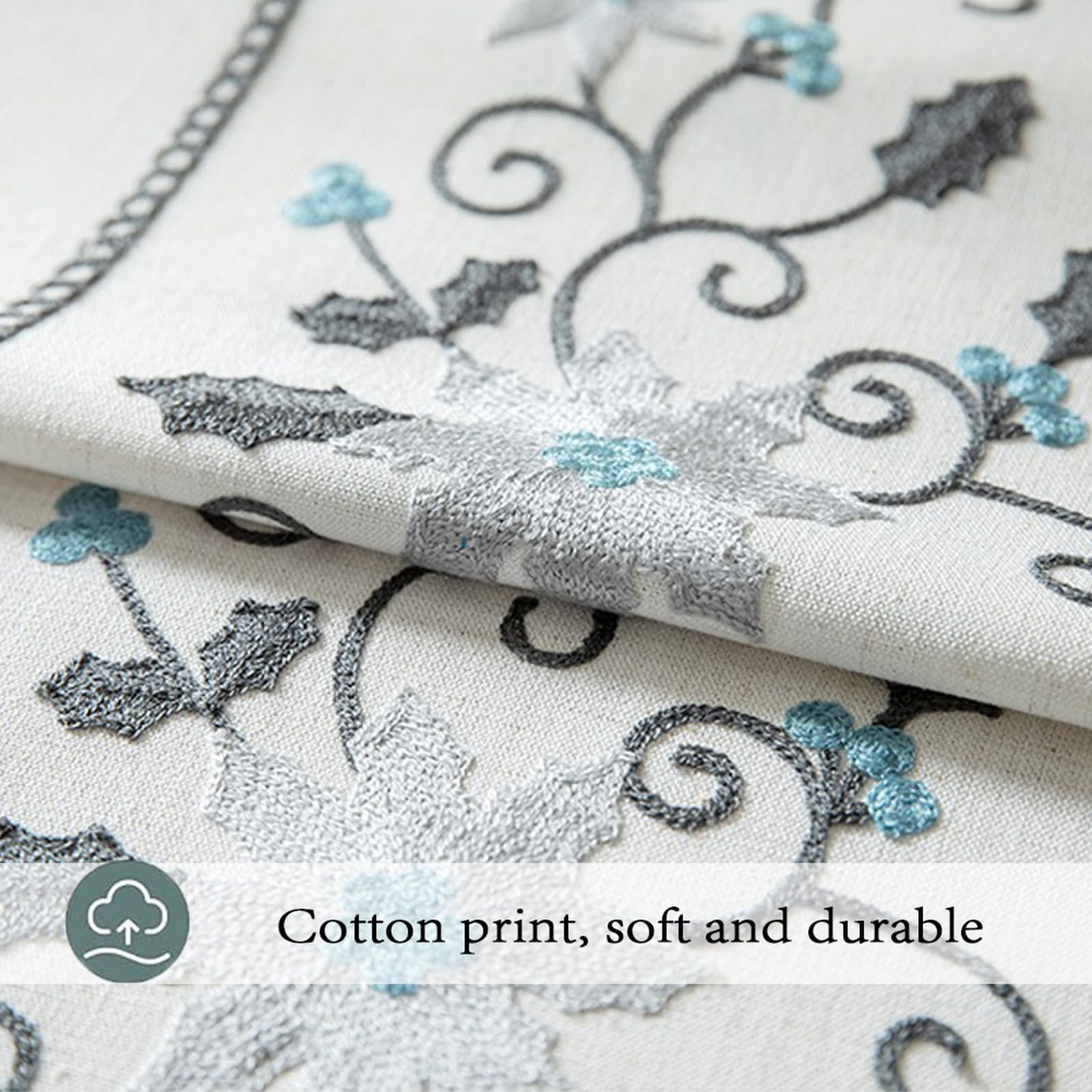 Nappe En Coton 180x180cm KLUOT - Pour Mariage, Banquet Et Restaurant, Lavable Et Durable