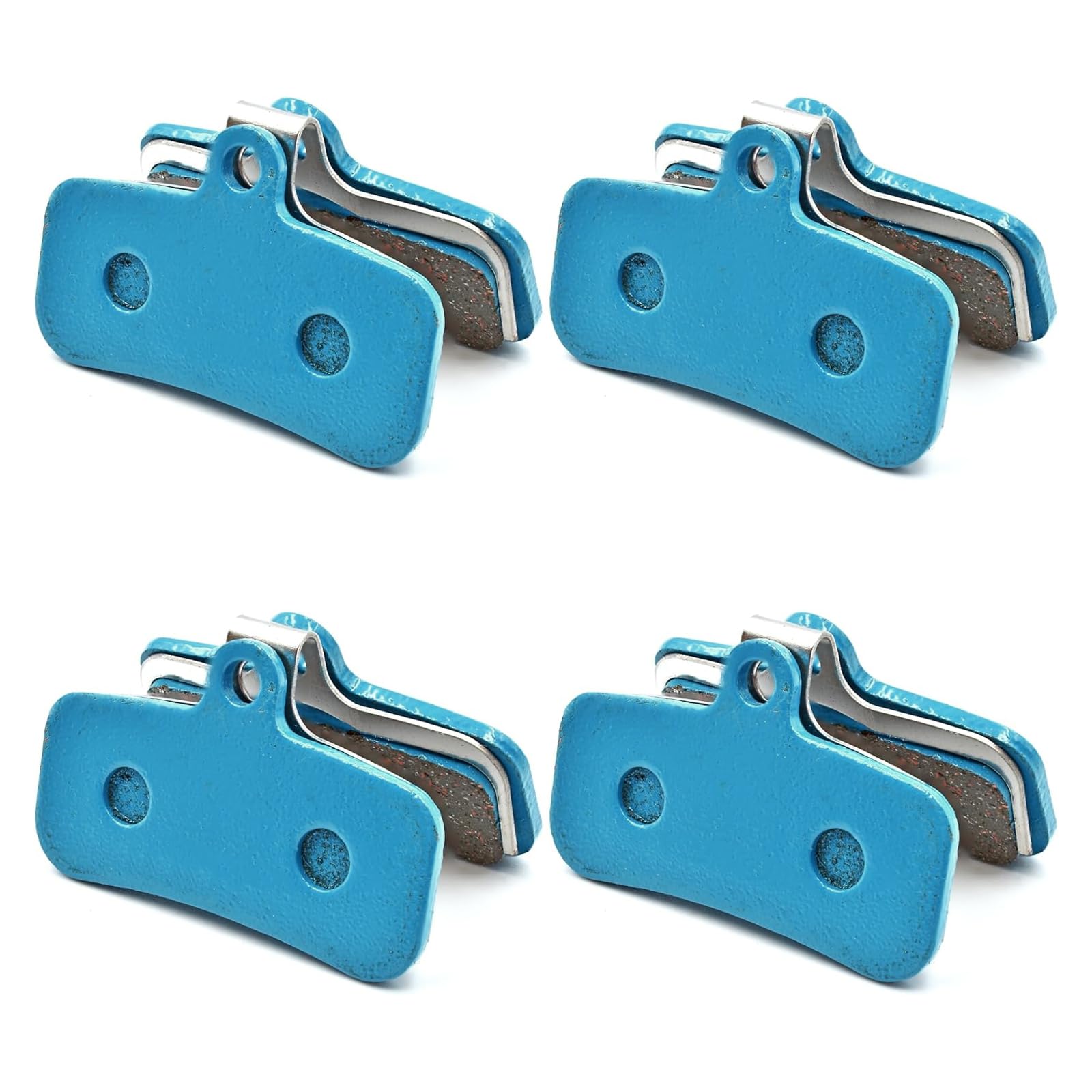Oiieco 4-Pack Blue Shimano ZEE M640 SAINT M810 M820 Multi-Metal Bicycle Brake Pads for Disc Brake Systems
