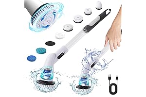 Seventh Generation Powerful Surface Cleaner, Electric Scrubbers with 7 Replaceable Brush Heads...