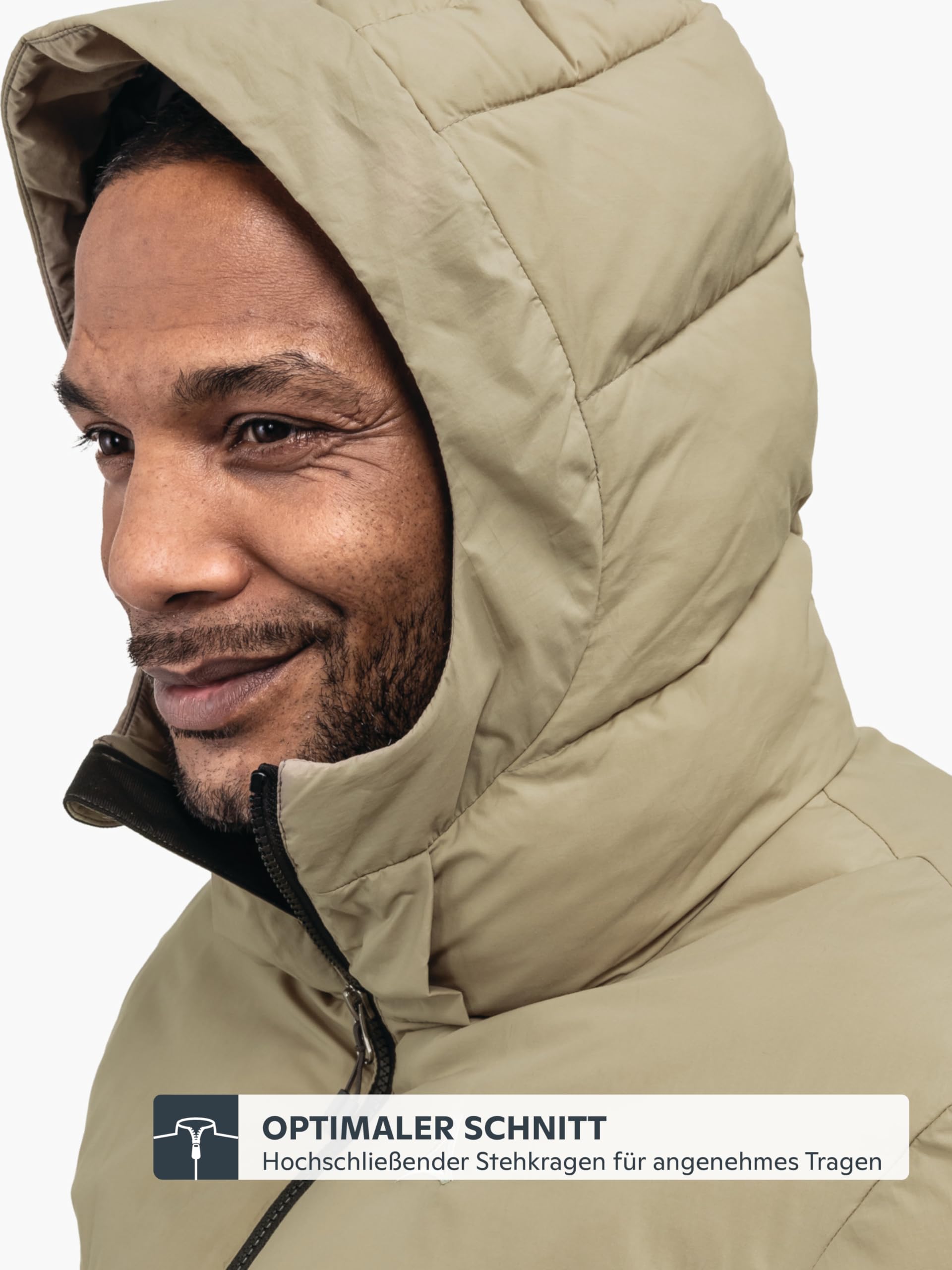 Schöffel Herren Ins Jacket Style Lodos MNS, leichte Steppjacke mit hoher Wärmeleistung, bequeme, warme Winterjacke mit Kapuze und hochschließendem Kragen