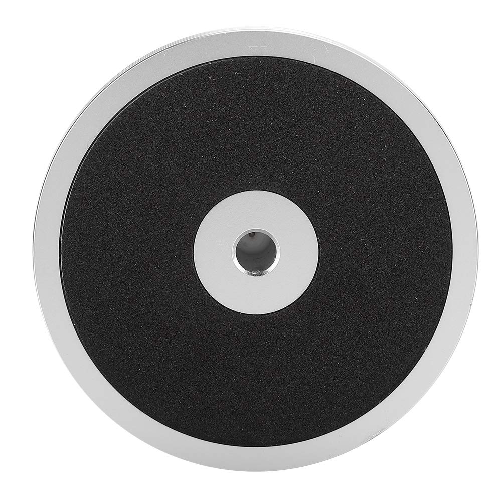 LP - Stabilizzatore di peso per dischi girevoli, morsetto a disco con gradiente ad alta precisione, stabilizzatore in alluminio per dischi a 33 giri/min, base morbida per ridurre le vibrazioni e
