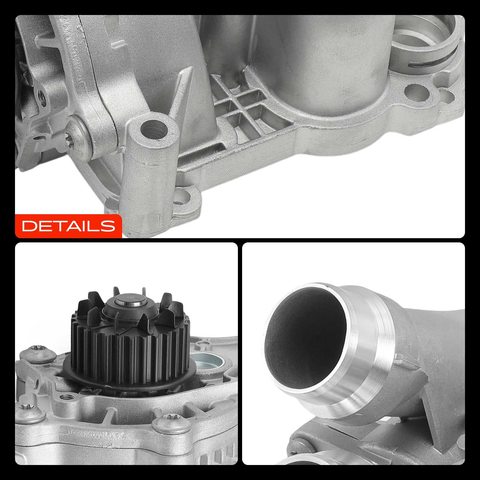 Frankberg Bomba de agua bomba de refrigerante bomba de gasolina con junta | 41086BH; Compatible con: A6 4G2 4GC, A3 Sportback 8PA, A3 Cabriolet 8P7, P.a.s.s.a.t Variante 365