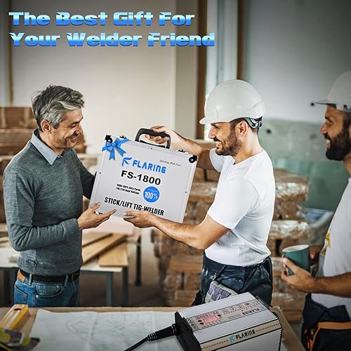Miniatura 6 de FLARING Soldador de palo, pantalla LED grande Máquina de soldadura TIG ARCLift de 180 A con control sinérgico, inversor IGBT de 110 V220 V, máquina