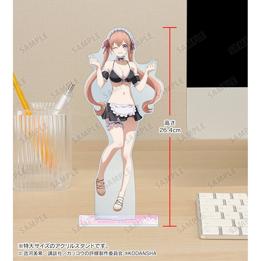 カッコウの許嫁　等身大タペストリー　天野エリカ　水着メイドver 駿河屋 -<中古>天野エリカ 描き下ろしイラスト水着メイドver