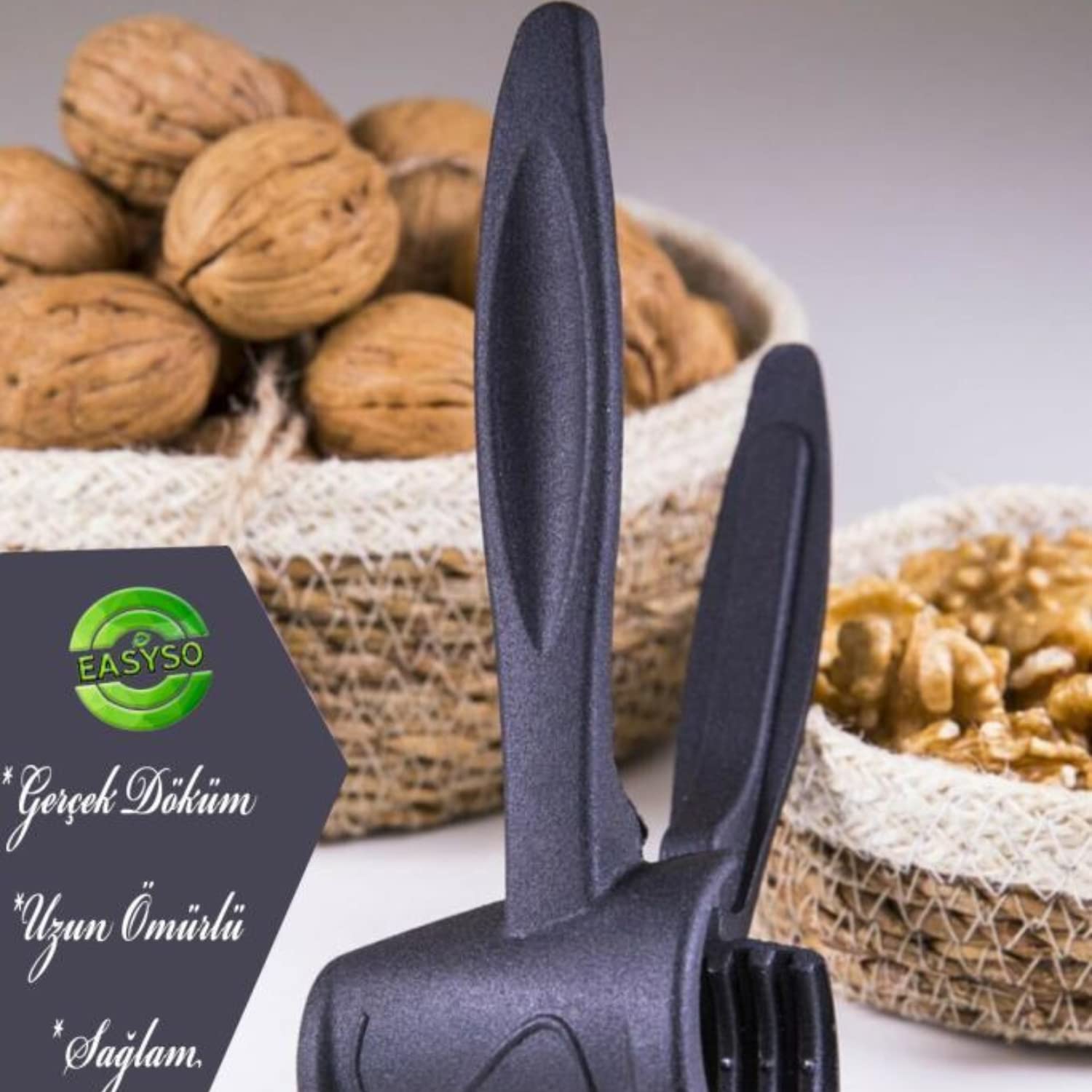 Döküm Ceviz Kıracağı Easyso5777 Alüminyum Fonksiyonel Dayanıklı Ergonomik Ceviz Kıracak Gerçek Döküm Kırıcı