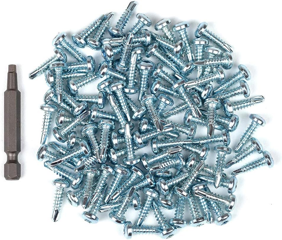 neverest® 100x with Bit 4,2x16 mm Square Head Self Drilling Screws