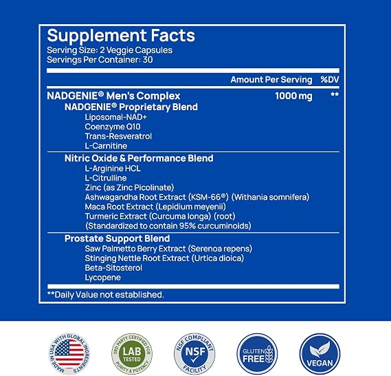 Selerb NAD+ Supplements for Men & Magnesium Complex