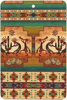 Native American Kokopelli Car Aromatherapy Tablets, Hanging Air Freshener Card, for Car Bedroom Wardrobe Shoe Cabinet Pendant Decoration Rectangle