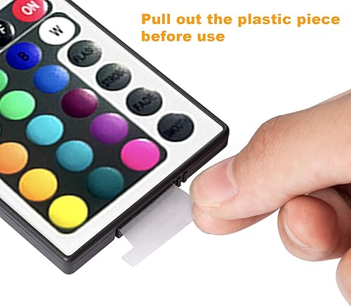 Miniatura 6 de DAYBETTER Tuya Smart Wi-Fi - Tira de luces LED con 2 puertos y 24 teclas, control remoto, control remoto regulable de 4 pines, voltaje CC 12 V (sin