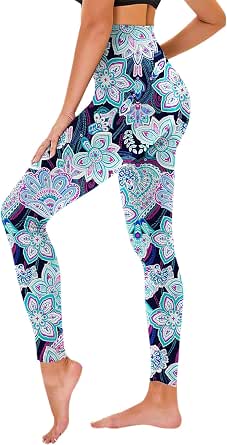 TNNZEET High Waisted Leggings for Women - No See Through Tummy Control Yoga Pants with Pockets