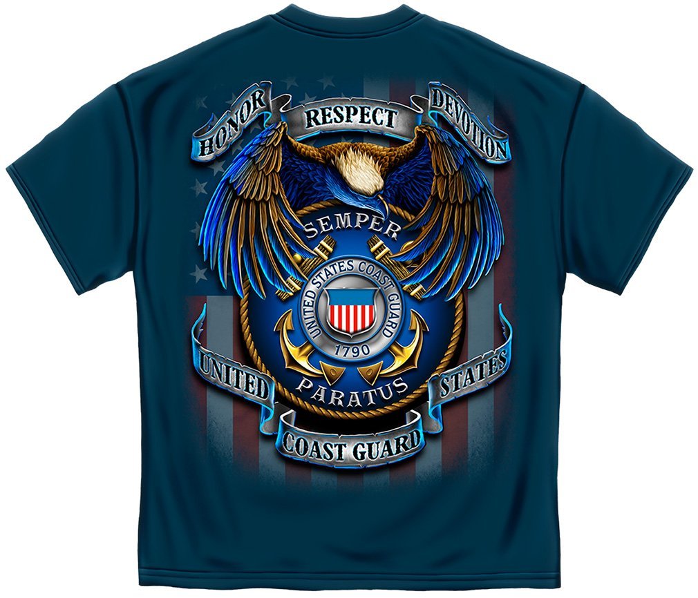 Coast Guard T-Shirt True Heroes Coast Guard Navy