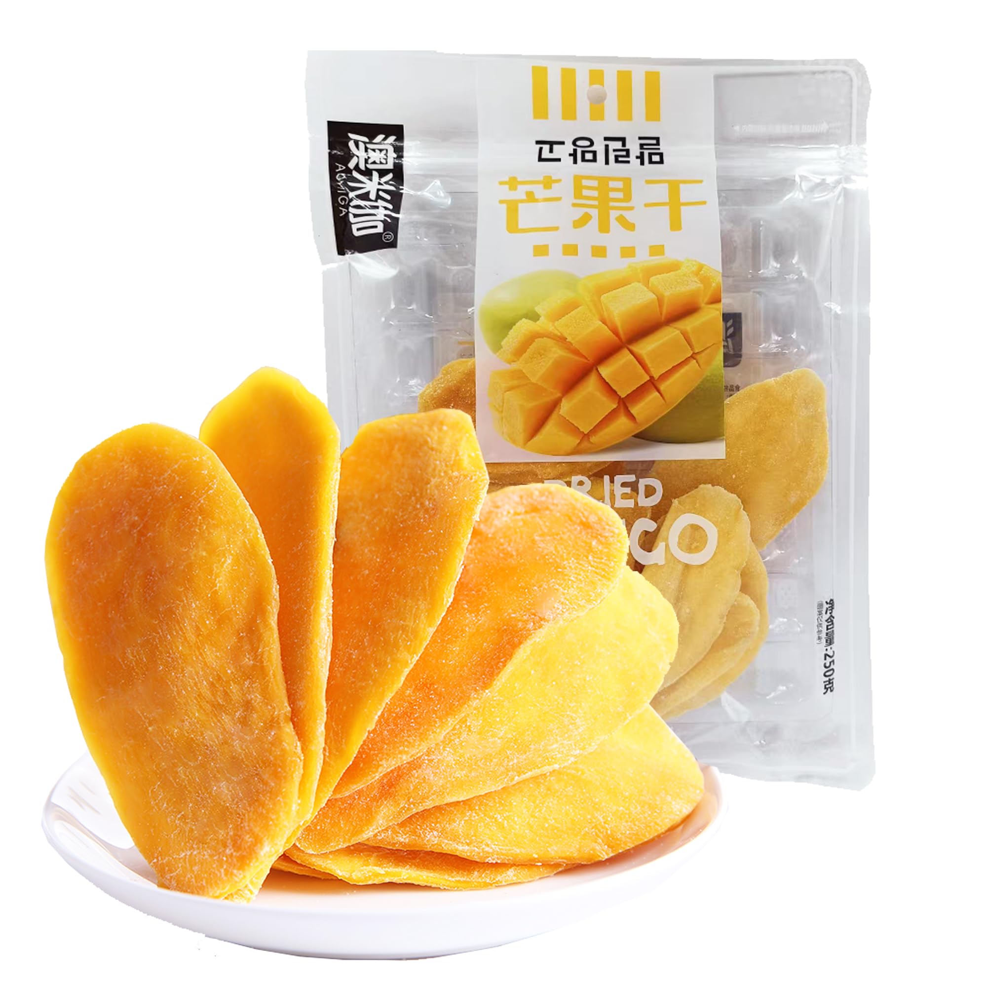 Mango Getrocknet,Natürliche Mangoscheiben Köstliche Getrocknete Mango-Snacks Keine Zusatzstoffe-240g (Getrocknete Mango)