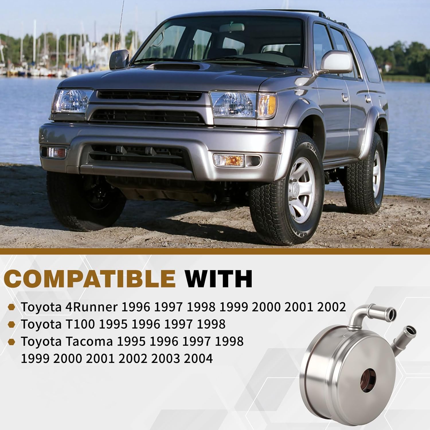 1571062050 Oil Cooler Compatible with 4Runner 1996-2002 T100 1995-1998 Tacoma A/T 3.4L V6 5VZ 5VZ-FE Replace 15710-62050