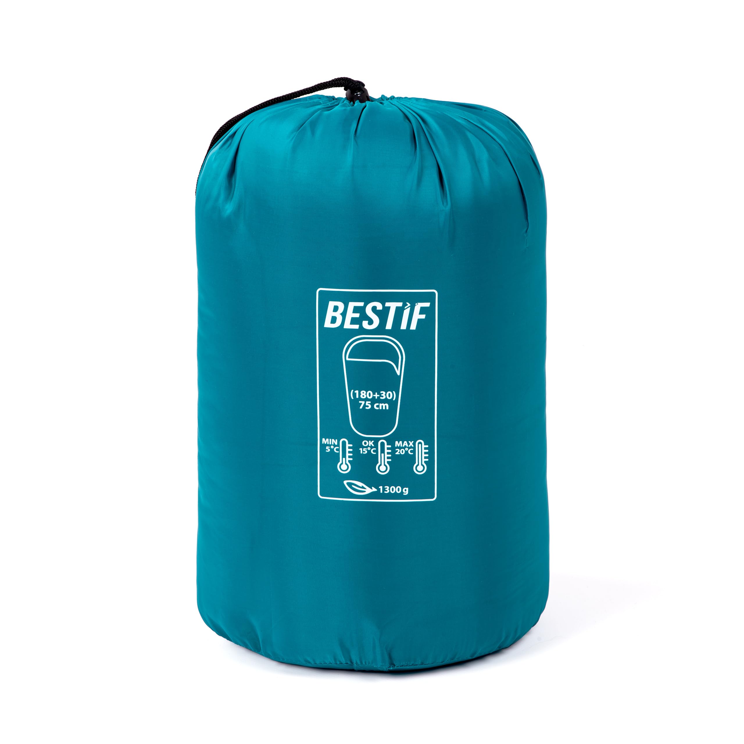 Schlafsack für Camping Outdoor Deckenschlafsack Sommer Wasserdicht Ultraleicht Kleines Packmaß Tragetasche 210x75cm