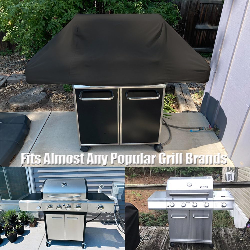 Short BBQ Grill Cover Lightweight Waterproof Outdoor Summer BBQ Gas Grill Covers 55 inches