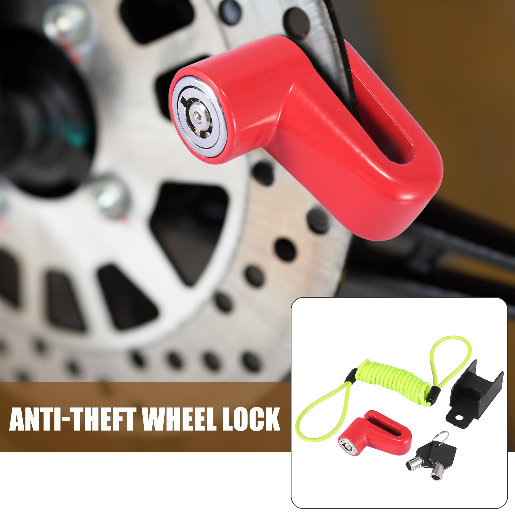 Amazon.co.jp: Motoforti ディスクブレーキロック 盗難防止ホイール