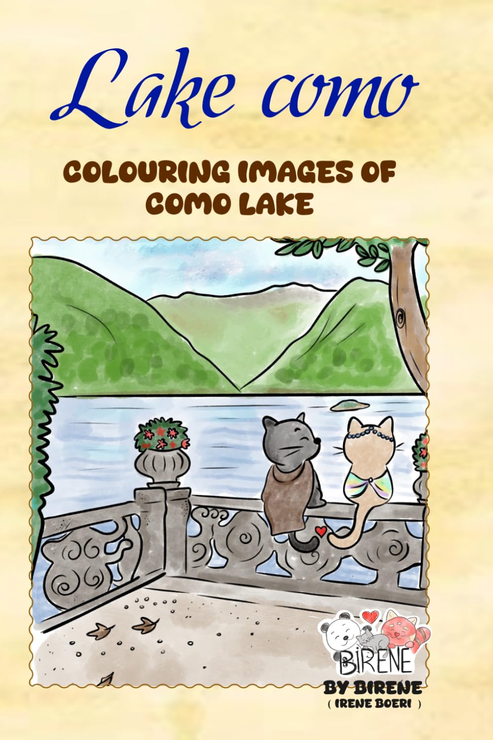 Colouring images of Como Lake: A little diary of your holiday and colouring book