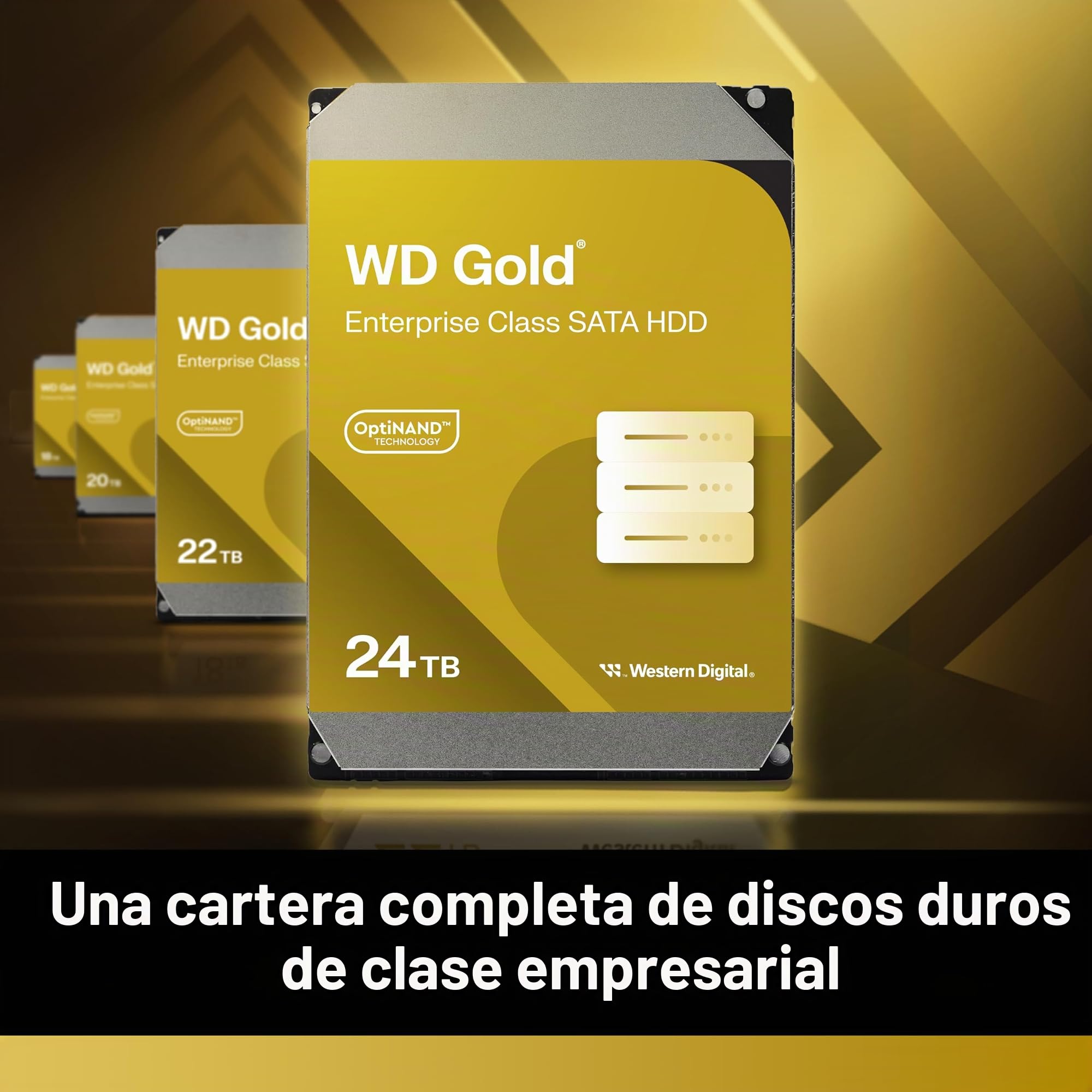 Western Digital Gold 10TB HDD 7200rpm 267MB/s NAS 3.5? 512MB SATA III + Fiabilidad Avanzada