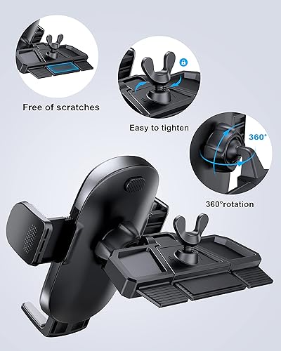 Miniatura 9 de GUANDA TECHNOLOGIES CO., LTD. Clip de ventilación para teléfono de automóvil, soporte para teléfono celular para automóvil, ranura para CD, soporte