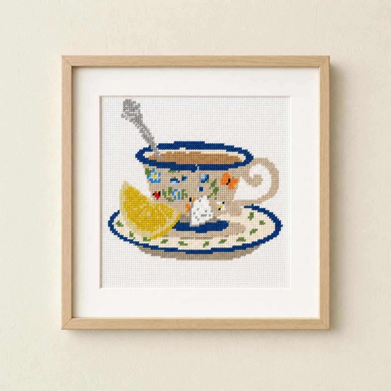 Pepita Needlepoint kit: Vintage Teacup, 7" x 6"