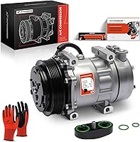 Vista 1 de A-Premium Compresor de aire acondicionado con embrague compatible con Kenworth C500 K100E T2000 T600A T800 y Peterbilt