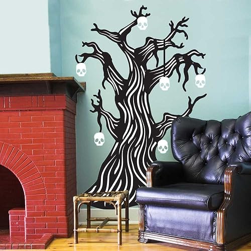 Miniatura 1 de Trenzado Hueso Árbol calcomanía decorativo para pared Kit- Halloween calcomanía decorativo para pared por chromantics
