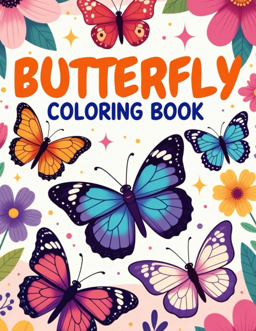 Butterfly Coloring Book: A Relaxing Coloring Journey with Elegant Butterfly Illustrations (Animal Coloring Book)