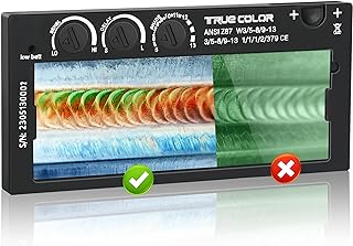 Auto-Darkening Welding Lens, 2×4.25, Variable Shade 5-13, True Color Technology, with Replacement Outside Cover Lens, Fit Most Pancake and Pipeliner Welding Hoods